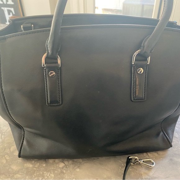 Michael Kors Black Studded Satchel with Silver Hardware - Picture 3 of 6